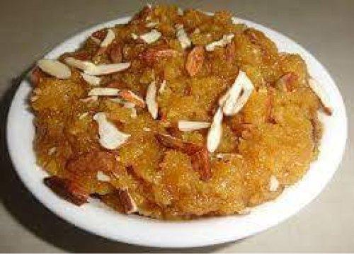 A plate full with moong dal halwa
